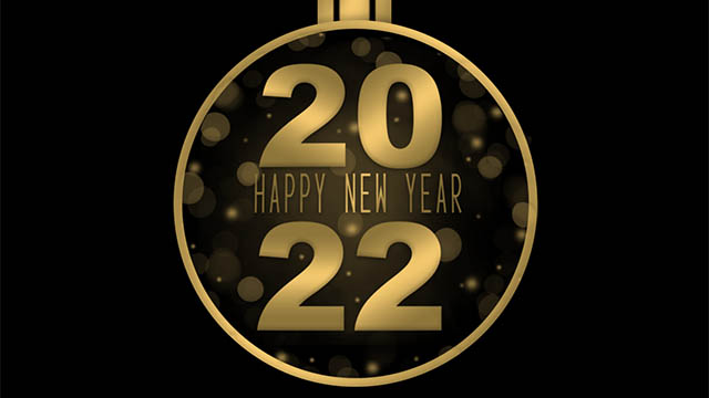 new year 2022 gold